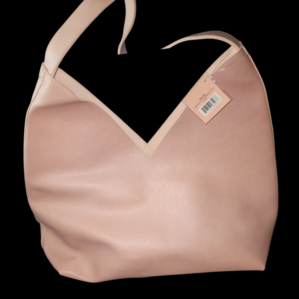 Ulta Beauty Women's Soft Faux Pink Leather Criss Cross Shoulder Bag NWT - Picture 2 of 5